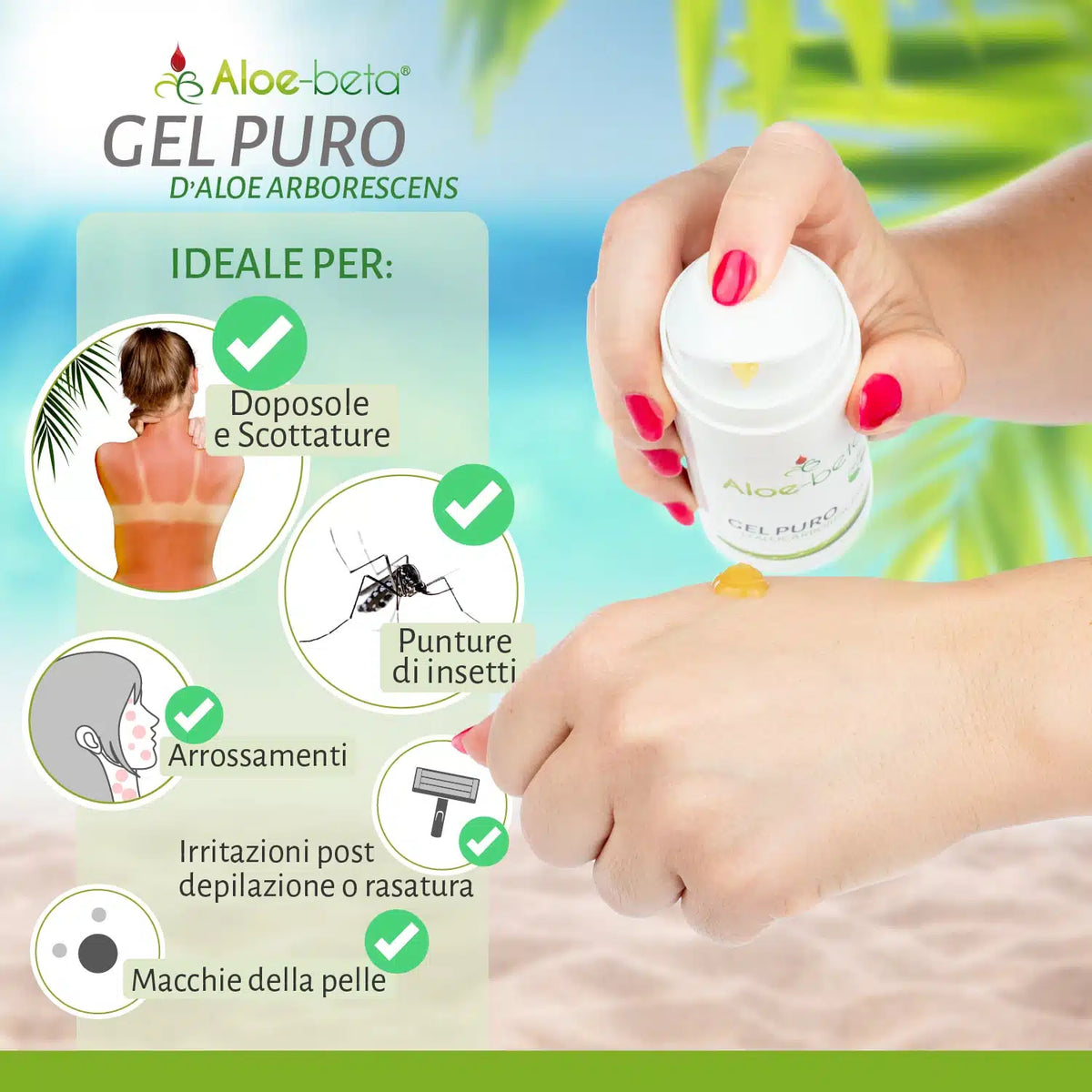 Aloe-beta® Gel Puro di Aloe Arborescens