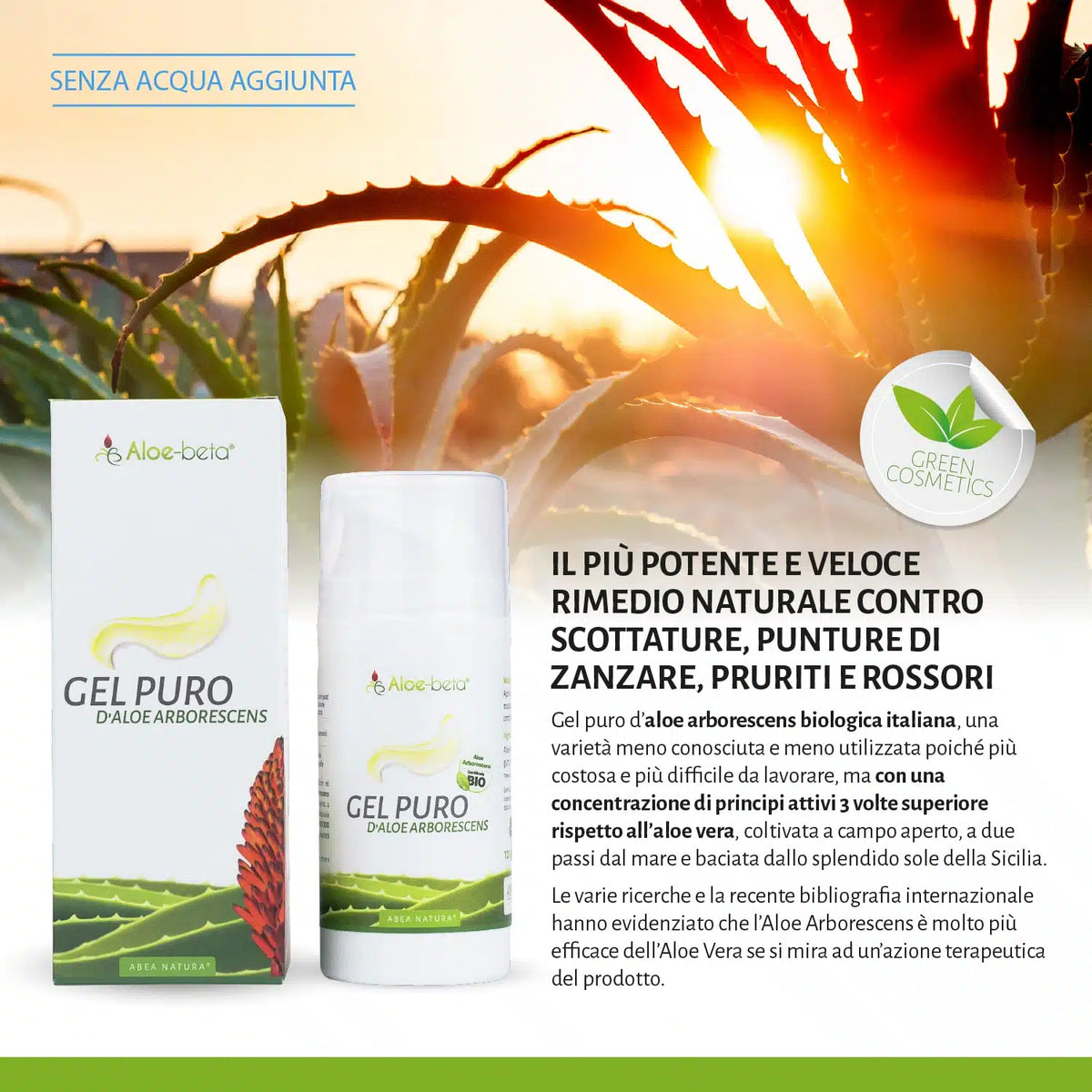 Aloe-beta® Gel Puro di Aloe Arborescens